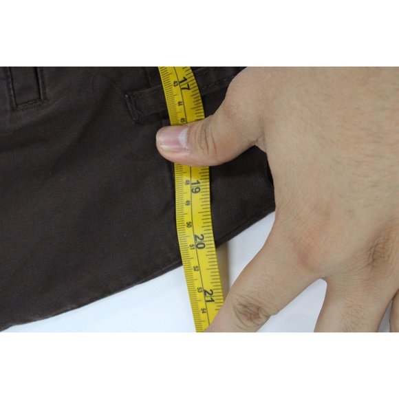 Convington Pants Womens Brown Casual Signature Fit Cotton Flat Front Size 18 NWT - Picture 7 of 8